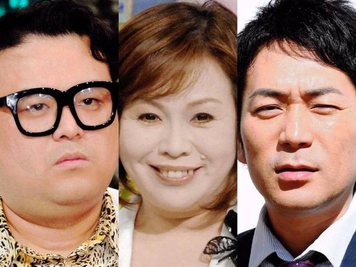 とろサーモン久保田とスーパーマラドーナ武智の直接謝罪を断った上沼恵美子(中央)