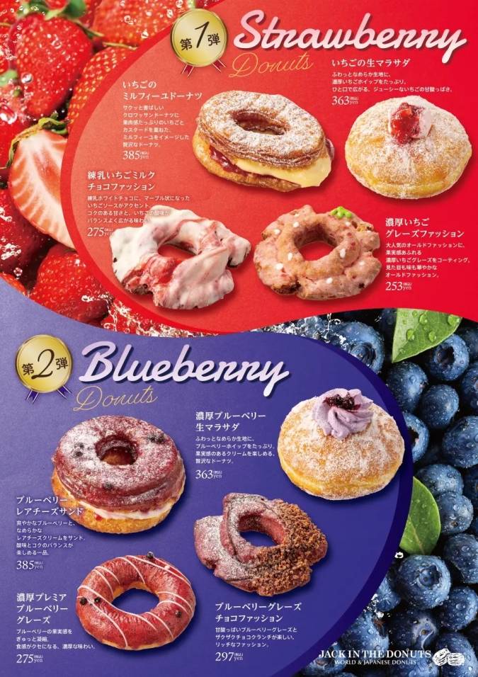 いちご&ブルーベリーが主役！人気ドーナツ店から春の期間限定メニュー